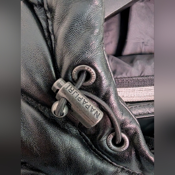 Napapijri Vacheron Constantin Faux Leather Down Jacket - Picture 6 of 8